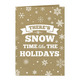 Snow Time Vertical Folded Shimmer Holiday Cards Image 9 of 10
